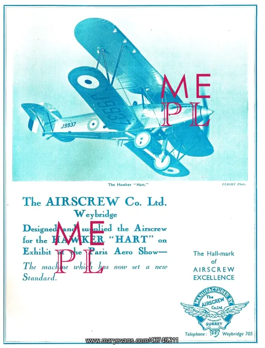  : Airscrew Co Hawker Hart