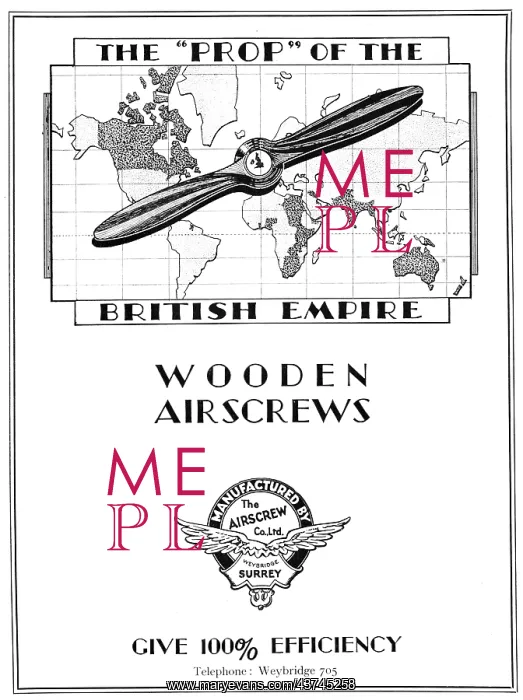 : Airscrew Co - Wooden Aiscrews : Airscrew Co - Wooden Aiscrews