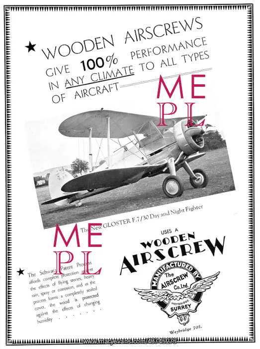 : Airscrew Co - Wooden Aiscrews : Airscrew Co - Wooden Aiscrews