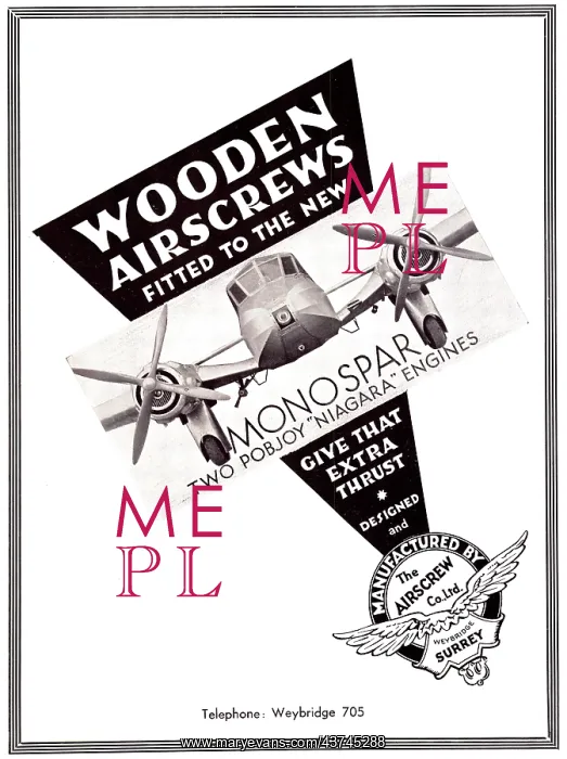 : Airscrew Co - Wooden Aiscrews : Airscrew Co - Wooden Aiscrews