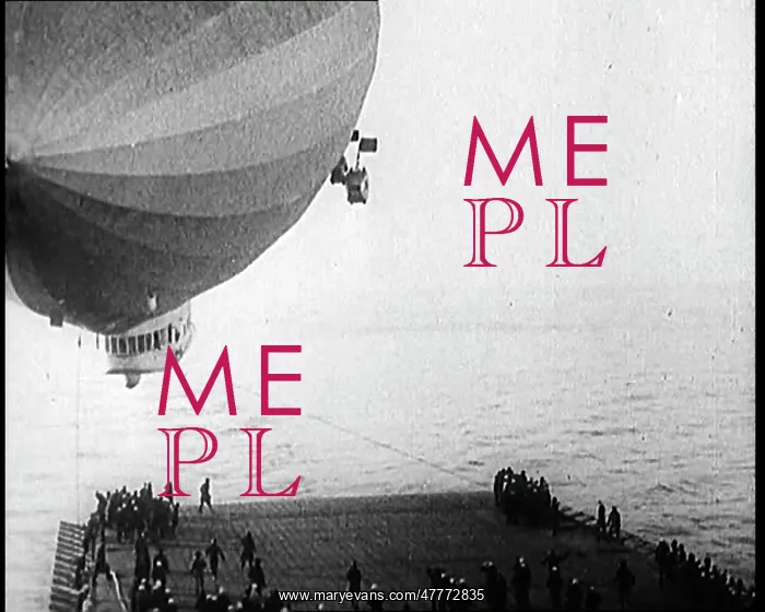 : Airship Approaching An Aircraft Carrier And : Airship Approaching An Aircraft Carrier And