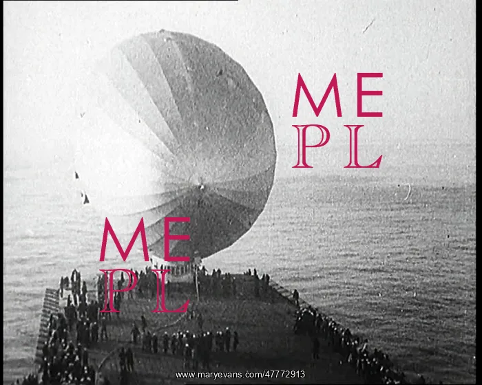 : Airship Approaching An Aircraft Carrier And : Airship Approaching An Aircraft Carrier And