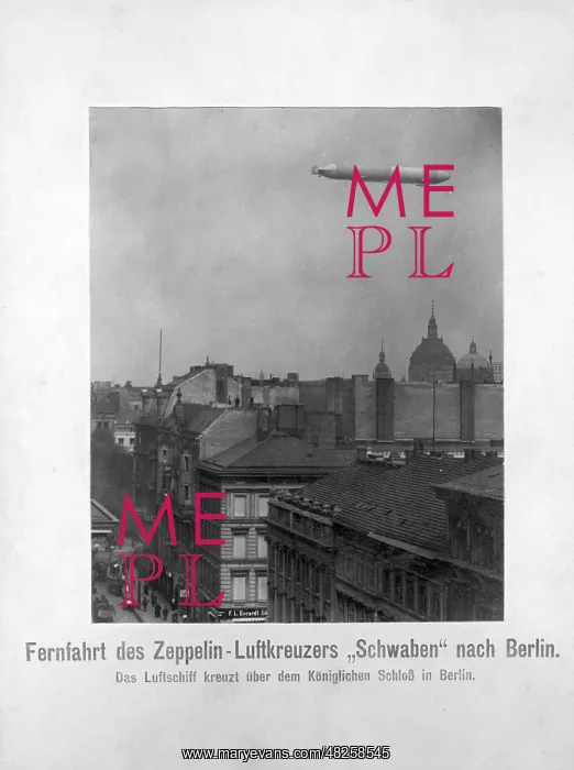 : Airship over Berlin, 1911 : Airship over Berlin, 1911
