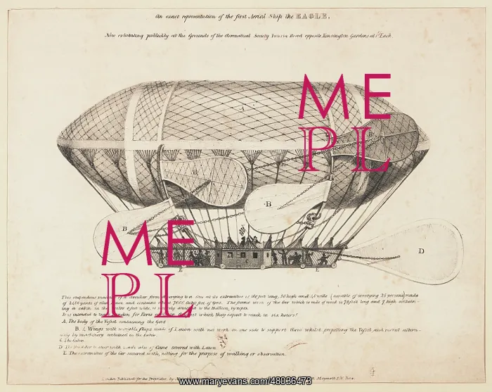 : Airship, the Eagle, on display in London : Airship, the Eagle, on display in London