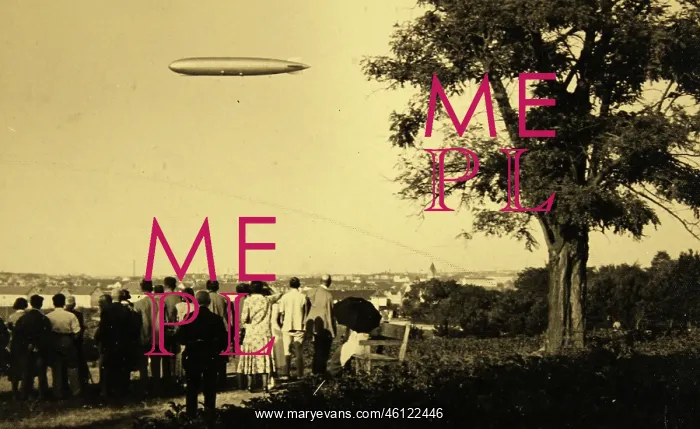 : The airship Graf Zeppelin over the Rosenhugel : The airship Graf Zeppelin over the Rosenhugel