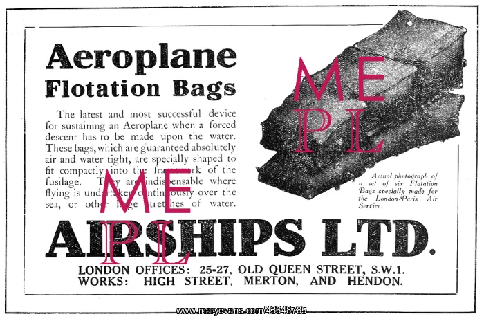 : Airships Ltd - Flotation Bags : Airships Ltd - Flotation Bags