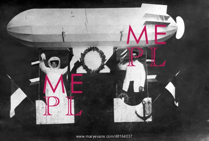 : Airships as a subject of a revue piece, 1900 : Airships as a subject of a revue piece, 1900