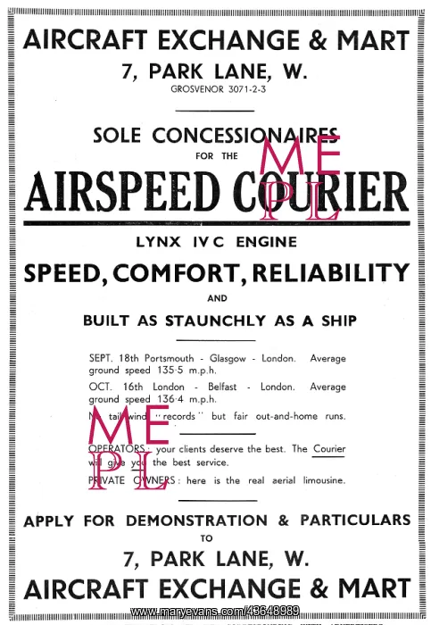  : Airspeed Courier