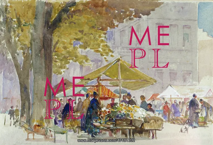 : Aix-en-Provence c.1924 ' market stalls : Aix-en-Provence c.1924 ' market stalls