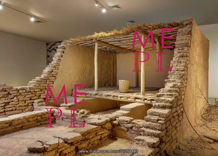 : Akarcay Tepe reconstruction, Sanliurfa Museum, Urfa, Turkey : Akarcay Tepe reconstruction, Sanliurfa Museum, Urfa, Turkey