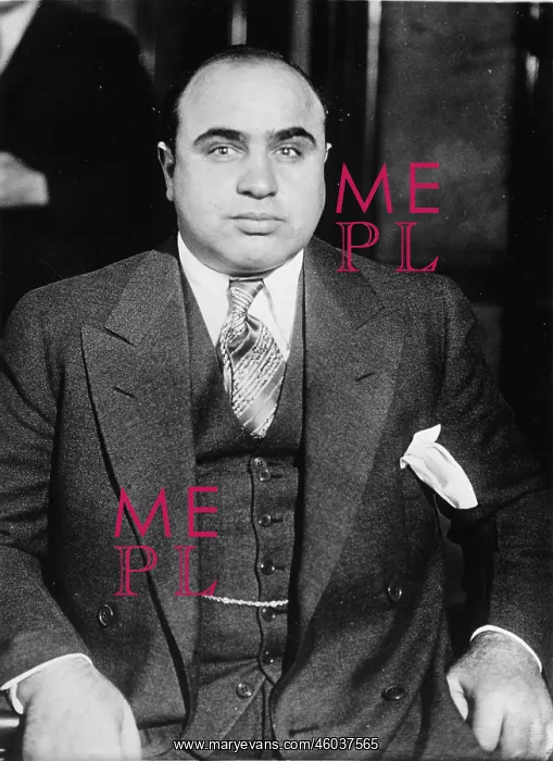 : Al Capone. The king of gangsters Al Capone. Photograph. March 5th 1932 : Al Capone. The king of gangsters Al Capone. Photograph. March 5th 1932
