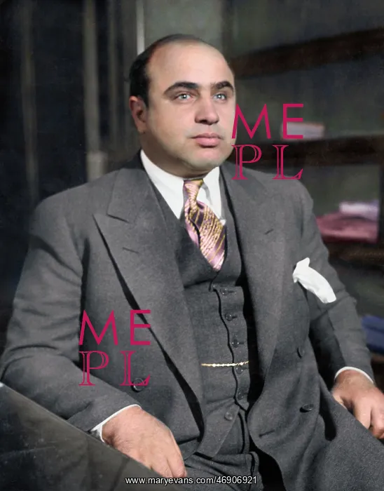 : Al Capone. Scarface Al Capone, following his arrest on a flagrancy charge in April 1930 : Al Capone. Scarface Al Capone, following his arrest on a flagrancy charge in April 1930