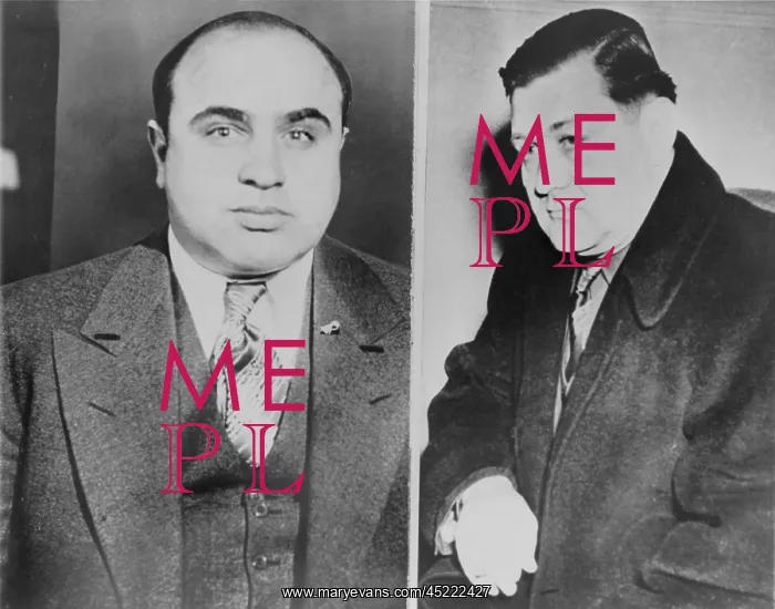 : Al Capone (left) and his rival, George Bugs ? : Al Capone (left) and his rival, George Bugs ?
