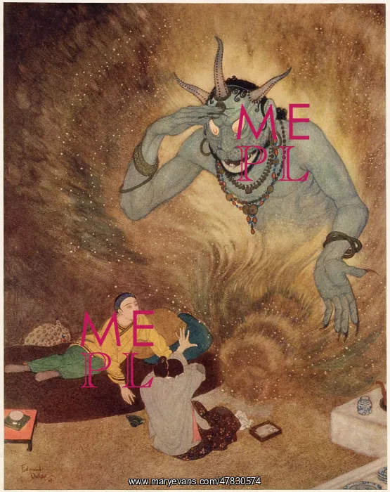 : Aladdin and the Efrite : Aladdin and the Efrite