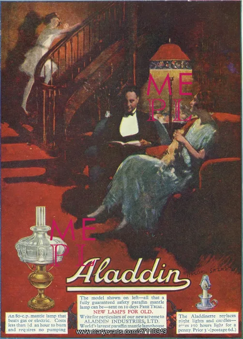 : Aladdin lamps advertisement : Aladdin lamps advertisement