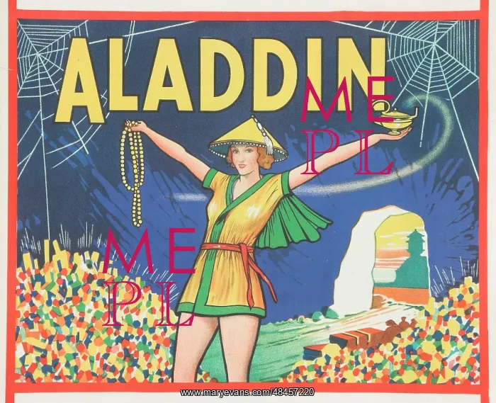 : Aladdin theatre poster : Aladdin theatre poster