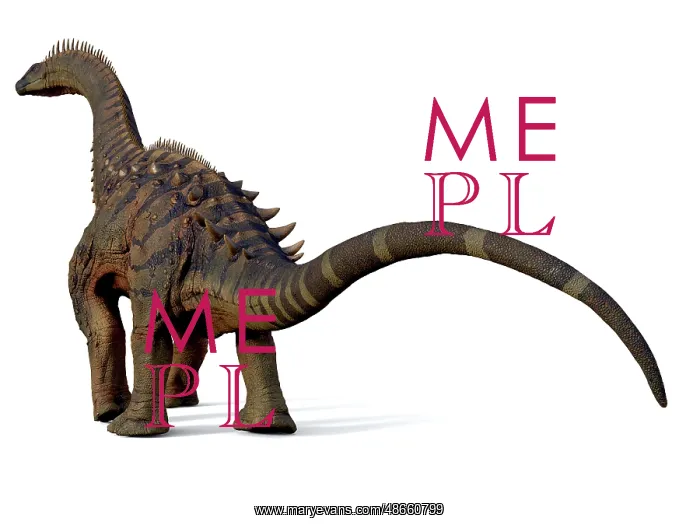 : Alamosaurus dinosaur, rear view : Alamosaurus dinosaur, rear view