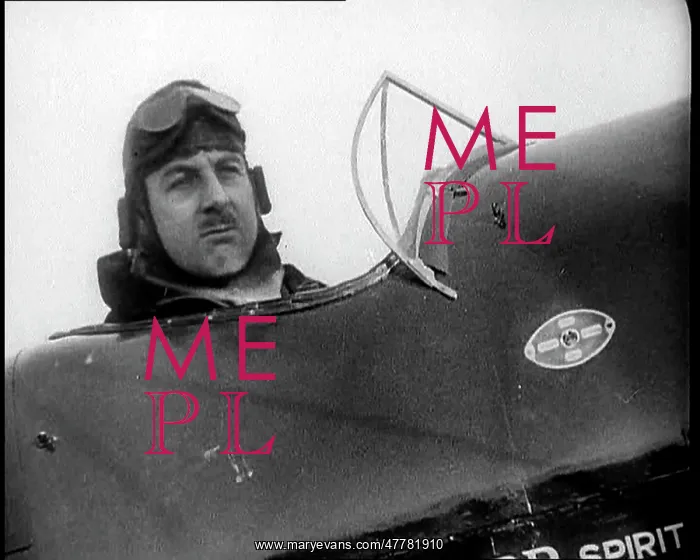 : Alan Cobham in the Cockpit of a Plane : Alan Cobham in the Cockpit of a Plane