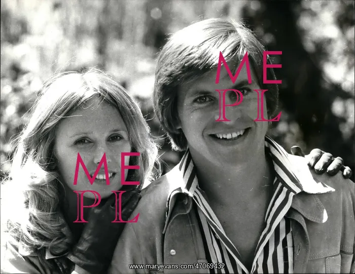 : Alan Price and Jill Townsend on a break from filming : Alan Price and Jill Townsend on a break from filming