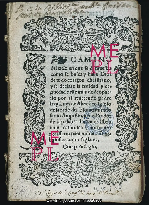 : ALARCON, Luis (1490-1550) : ALARCON, Luis (1490-1550)