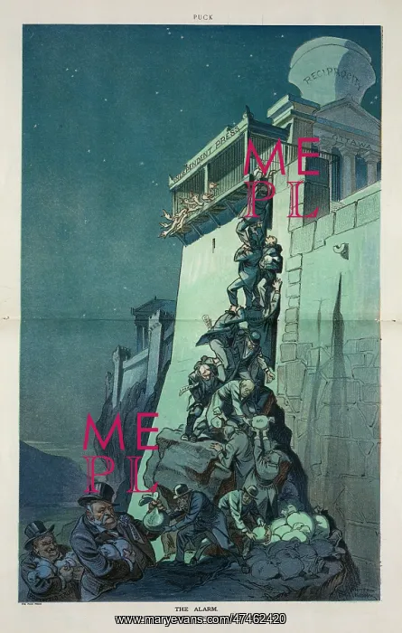 : The alarm. Illustration shows a scene after a painting by Henri-Paul Motte : The alarm. Illustration shows a scene after a painting by Henri-Paul Motte