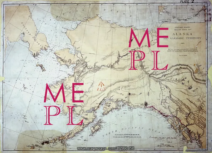  : Alaska, US Coast Survey, America 1869