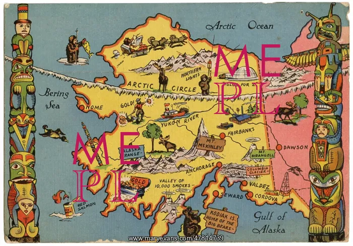  : Alaska, America's Last Frontier, map