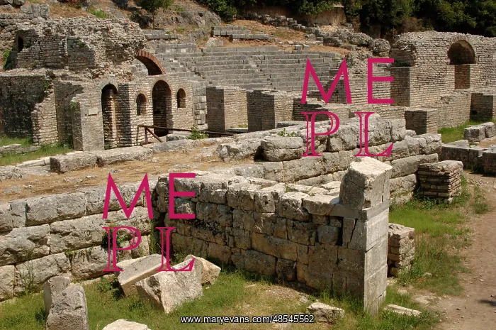 : Albania. Butrint. Temple of Asklepios : Albania. Butrint. Temple of Asklepios