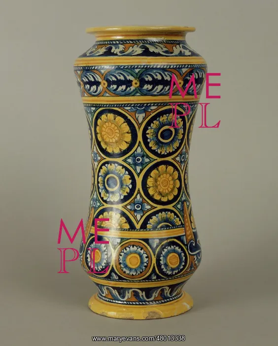 : Albarello vase: Saint Agatha : Albarello vase: Saint Agatha