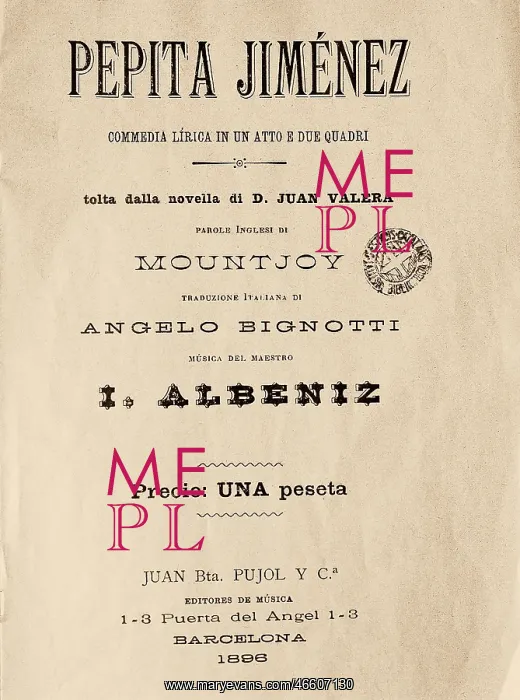 : ALBENIZ, Isaac (1860-1909) : ALBENIZ, Isaac (1860-1909)