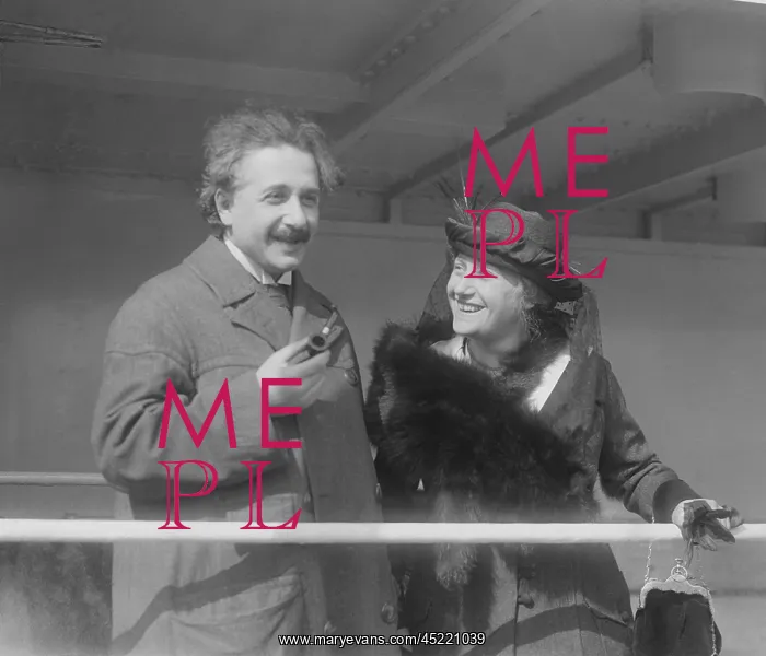 : Albert Einstein (1879-1955), with his second ? : Albert Einstein (1879-1955), with his second ?