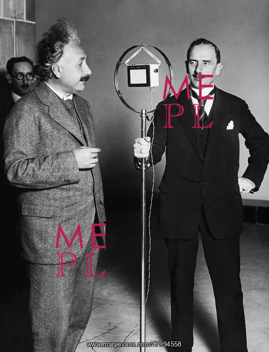 : Albert Einstein congratulated through the radio the : Albert Einstein congratulated through the radio the