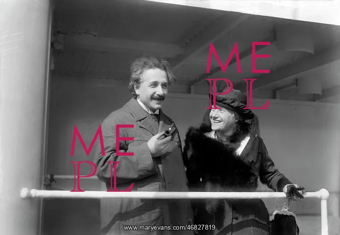 : Albert Einstein - Elsa Einstein - physicist - SS Rotterdam : Albert Einstein - Elsa Einstein - physicist - SS Rotterdam