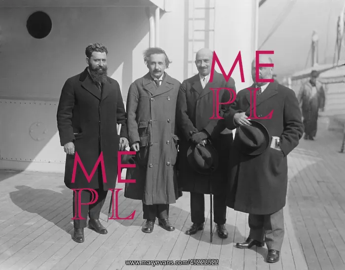 : Albert Einstein with fellow Zionists Nehemiah ? : Albert Einstein with fellow Zionists Nehemiah ?