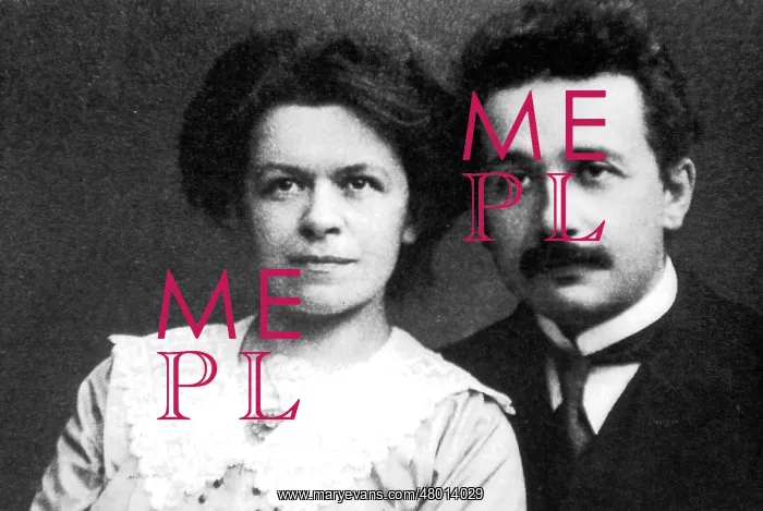 : Albert Einstein with his first wife Mileva Maric : Albert Einstein with his first wife Mileva Maric