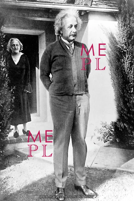 : Albert Einstein, German theoretical physicist, and wife Elsa : Albert Einstein, German theoretical physicist, and wife Elsa