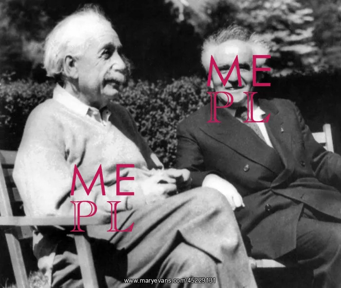 : Albert Einstein with Israel's Prime Minister, ? : Albert Einstein with Israel's Prime Minister, ?