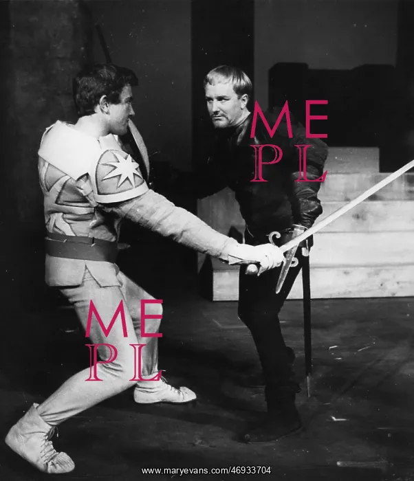 : Albert Finney and Robert Hardy in King Lear, Stratford : Albert Finney and Robert Hardy in King Lear, Stratford