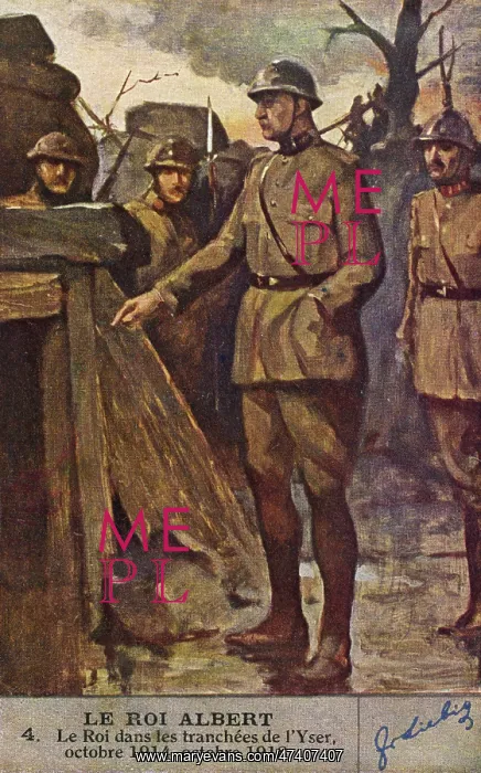  : ALBERT I IN TRENCHES