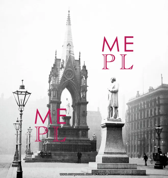  : Albert Memorial and John Bright Statue, Manchester
