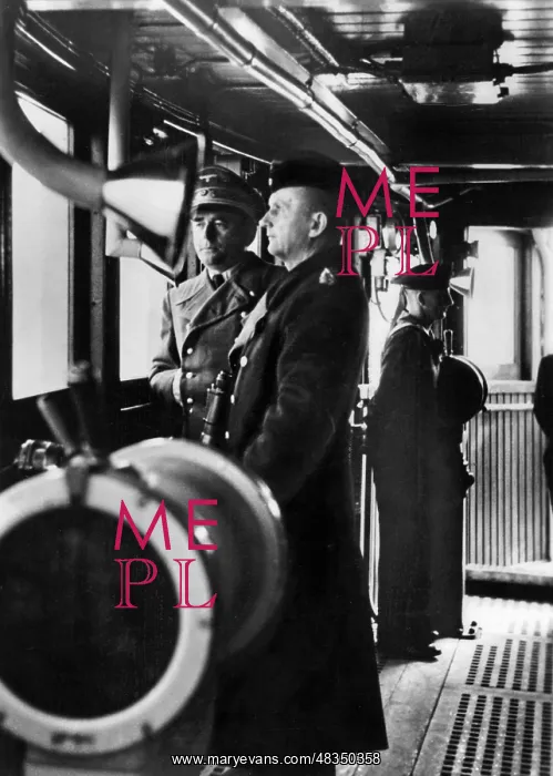 : Albert Speer with Karl Doenitz, 1943 : Albert Speer with Karl Doenitz, 1943