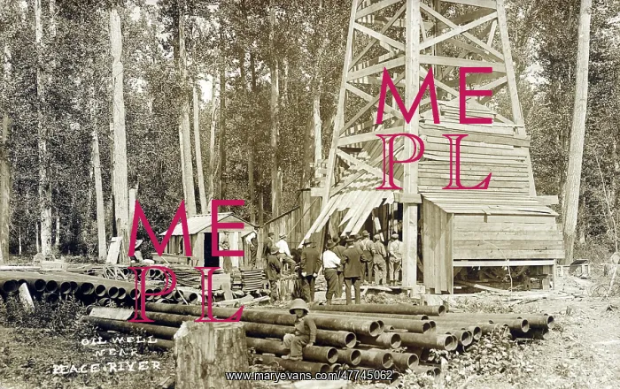 : Alberta. Canada - Peace River oil well derrick : Alberta. Canada - Peace River oil well derrick