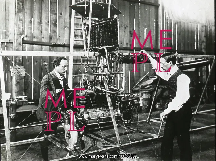 : Alberto Santos-Dumont in a hangar : Alberto Santos-Dumont in a hangar