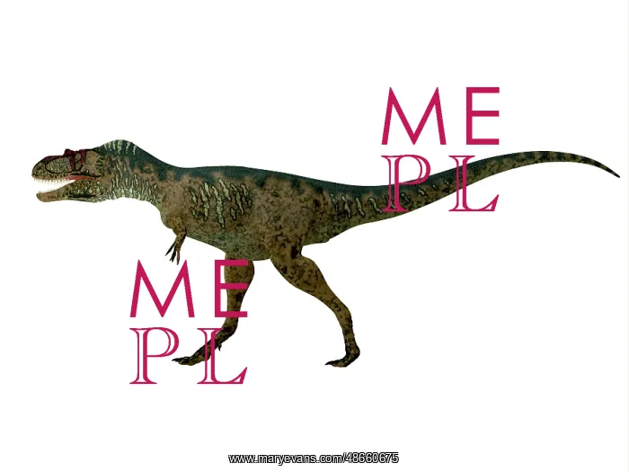 : Albertosaurus dinosaur, side profile : Albertosaurus dinosaur, side profile