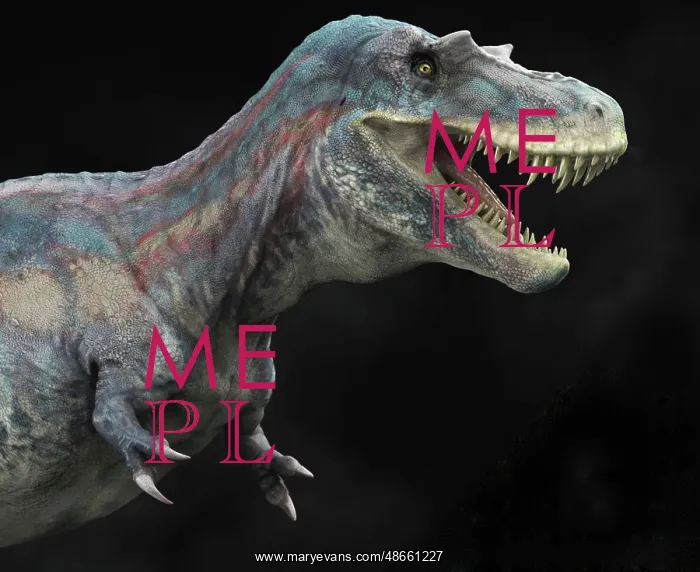 : Albertosaurus dinosaur, profile view : Albertosaurus dinosaur, profile view