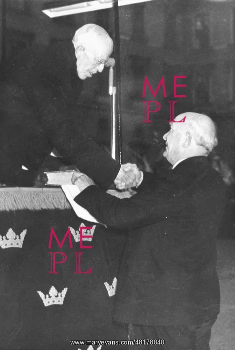 : Per Albin Hansson and King Gustav V, 1943 : Per Albin Hansson and King Gustav V, 1943