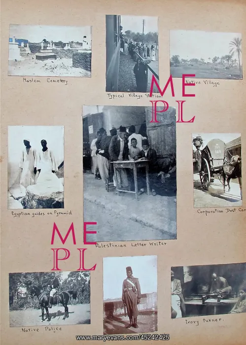 : Album - Assorted photos and postcards of Egypt & Palestine : Album - Assorted photos and postcards of Egypt & Palestine