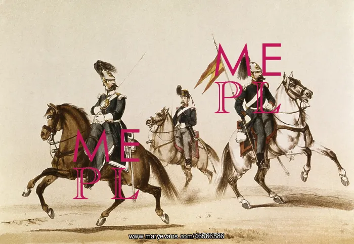 : Album of the Spanish Cavalry (1861), by Count : Album of the Spanish Cavalry (1861), by Count
