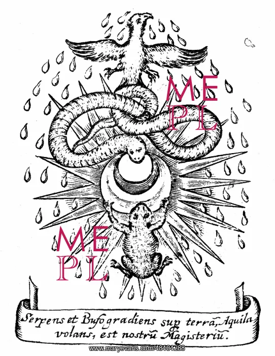 : Alchemical symbolism: toad and serpent represent : Alchemical symbolism: toad and serpent represent
