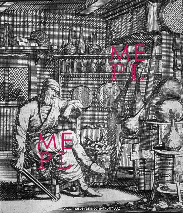 : The Alchemist of Goudmaker, 18th Century : The Alchemist of Goudmaker, 18th Century